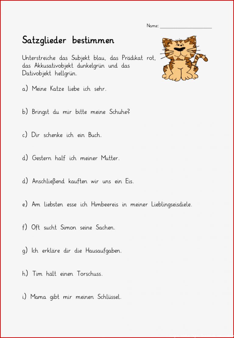 Subjekt Prädikat Arbeitsblätter Worksheets