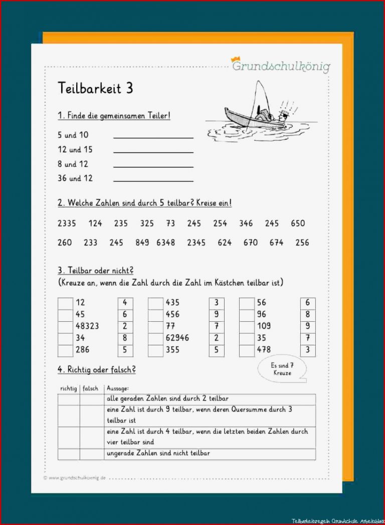 Teilbarkeitsregeln Und Teilbarkeit