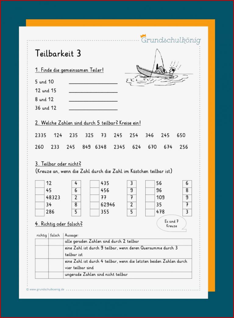 Teilbarkeitsregeln Und Teilbarkeit