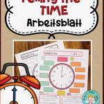 Telling the Time Arbeitsblatt Tafelbild