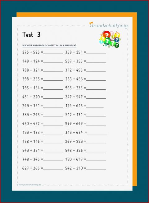 Teste Dein Wissen Ad Ren Subtrahieren Im Zahlenraum 1000