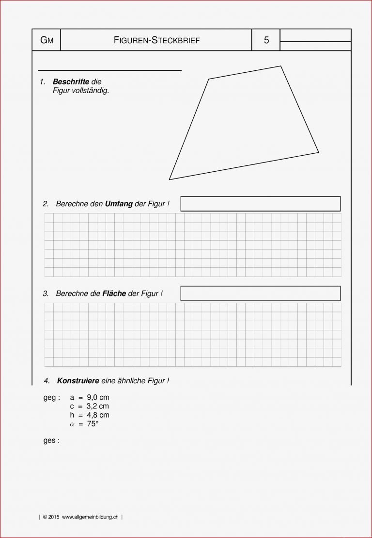 Trapez Figuren Steckbrief