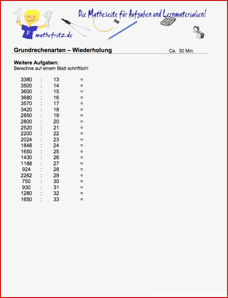 Übergang Grundschule Gymnasium Matheaufgaben Klasse 5