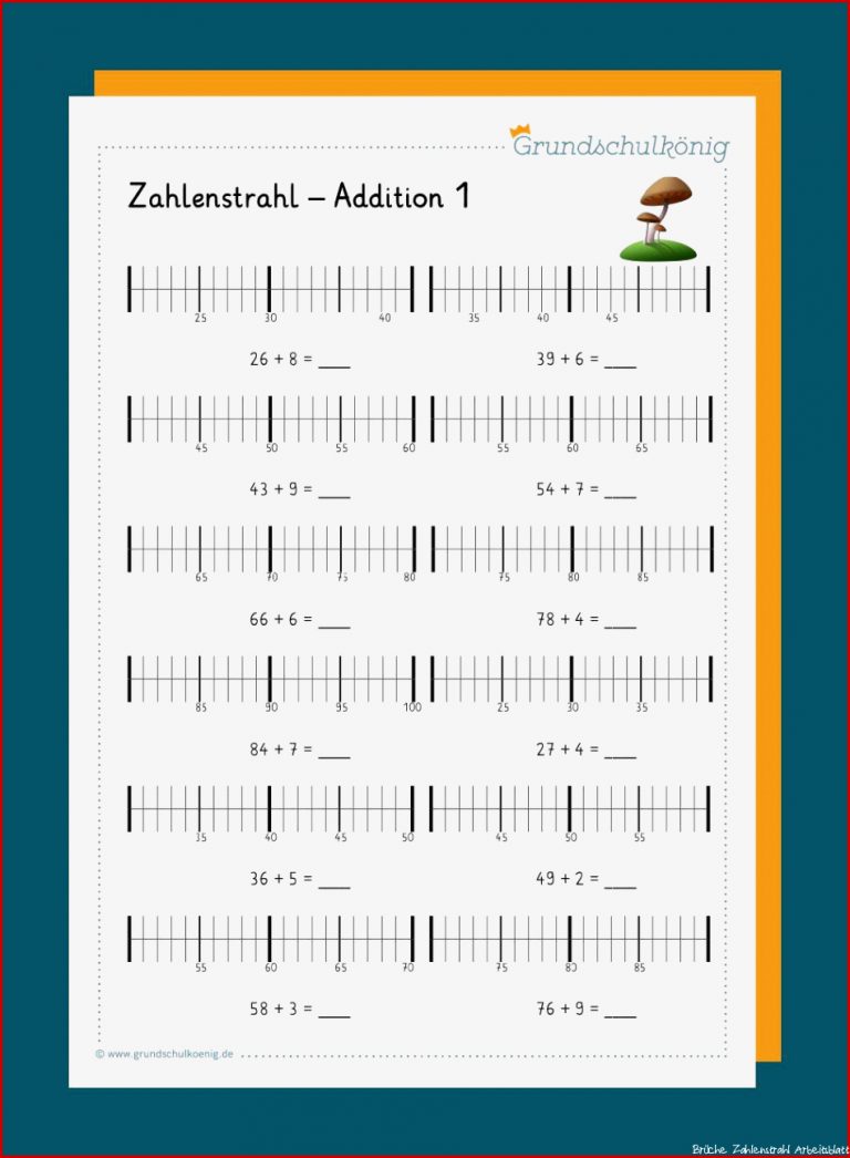 Übungsblatt Zahlenstrahl 100 Zahlenstrahl Bis 1000 Zum