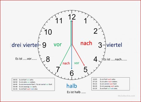 Uhrzeit Arbeitsblatt Kostenlose Daf Arbeitsblätter