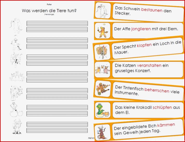 Unterrichtsmaterial Übungsblätter für Grundschule