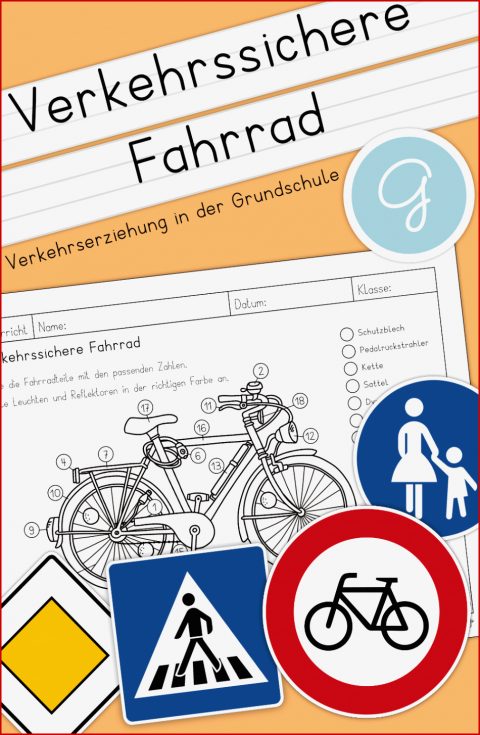 Verkehrssicheres Fahrrad Arbeitsblatt