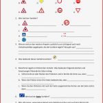 Verkehrssignale Arbeitsblatt Verkehrszeichen Der