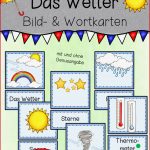 Wetter Bild & Und Wortkarten – Unterrichtsmaterial Im