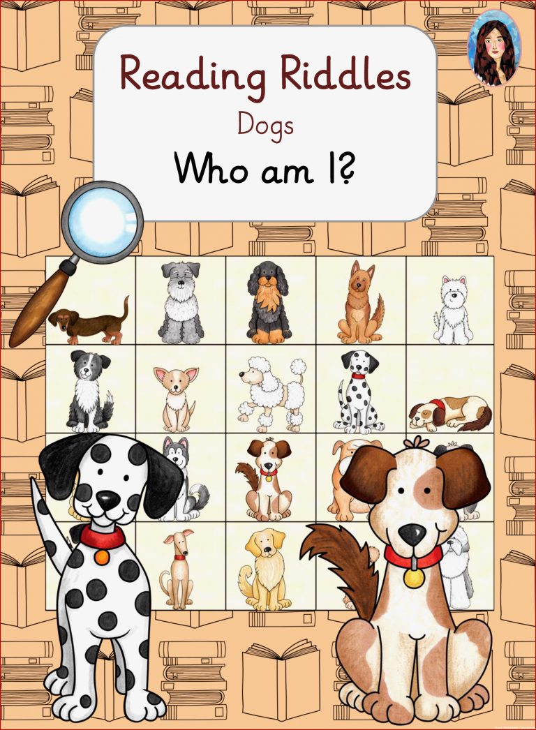 Who Am I Reading Riddles Dogs – Unterrichtsmaterial