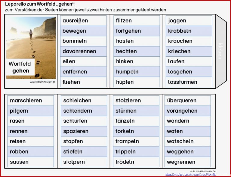 Wörter Für "gehen" Wiki Wisseninklusiv