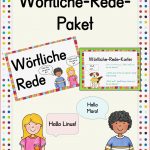 Wörtliche Rede Grundschule Arbeitsblätter Worksheets