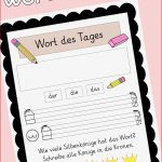 Wort Des Tages & Wort Der Woche – Unterrichtsmaterial In