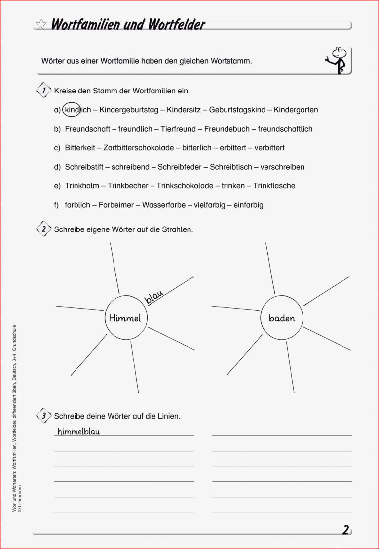 Wortfamilien grundschule