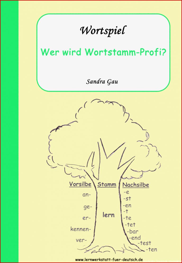 Wortspiel Wer Wird Wortstamm Profi