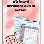 Würfelspiel Schriftliche Division Mit Rest