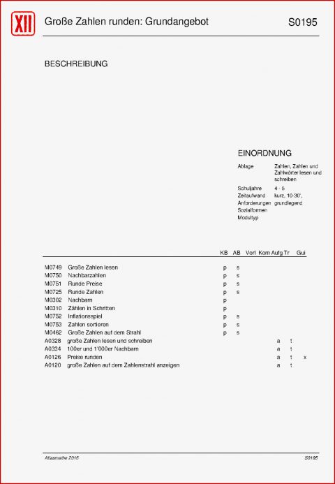 Zahlen Und Zahlwörter Lesen Und Schreiben Große Zahlen