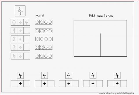 Zahlen Zerlegen 4 Bis 7