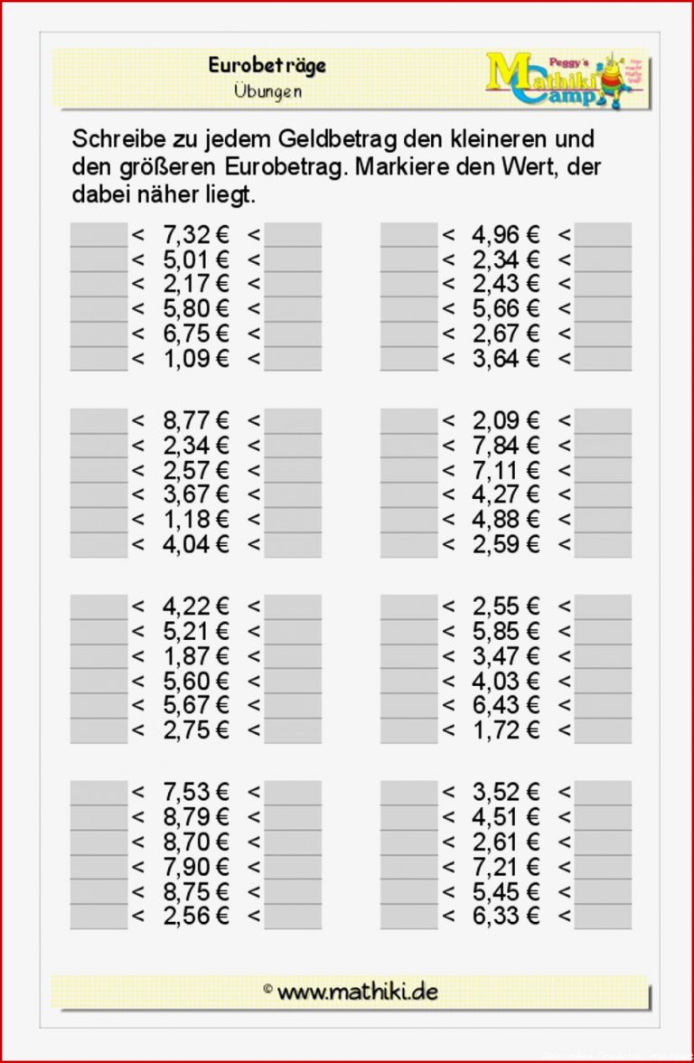 Zahlenreihen Uebungen Logisches Denken Zum Ausdrucken