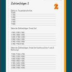 Zahlenreihen Zahlenfolgen Im Zahlenraum 10 000