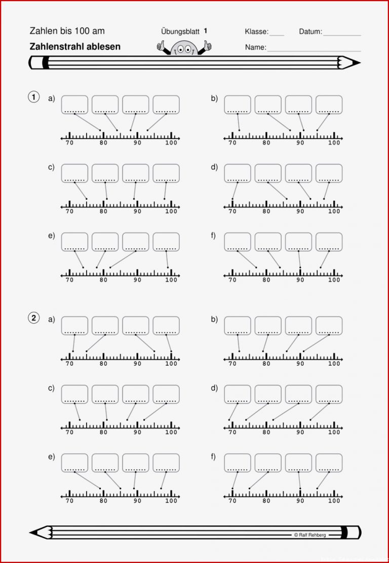 Zahlenstrahl Brüche Darstellen Arbeitsblatt